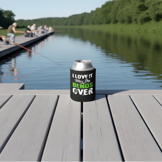 I Love It When She Bends Over Funny Fishing Blikjeskoeler