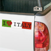 I Love Italy Flag Bumpersticker (Op Truck)