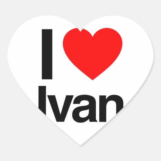 i love ivan hart sticker (Voorkant)