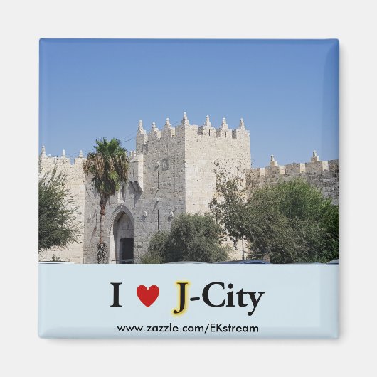 I LOVE J CITY - Damscus porte aimant (Devant)