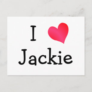 I Love Jackie Briefkaart