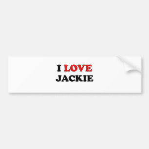 I Love Jackie Bumpersticker