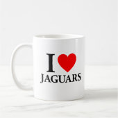 I Love Jaguars Koffiemok (Links)