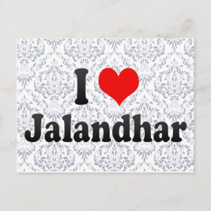 I Love Jalandhar, India Briefkaart