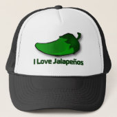 I Love Jalapenos Trucker Pet (Voorkant)
