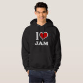 I Love Jam I Heart Hoodie (Voorkant volledig)