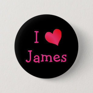 I Love James Ronde Button 5,7 Cm