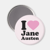 I Love Jane Austen Magnet (Recto/Verso)