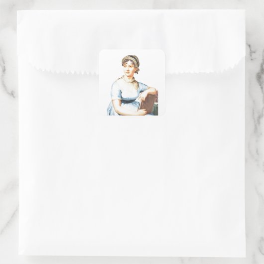 I Love Jane Austen Sticker (Sac)