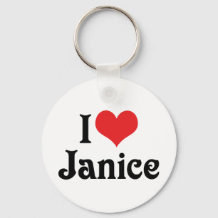 I Love Janice Sleutelhanger