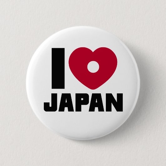 I Love Japan Button (Voorkant)