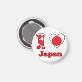 I love Japan magnet (Recto/Verso)