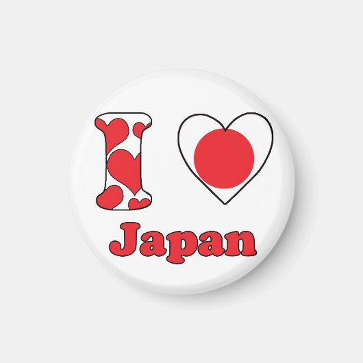 I love Japan magnet (Devant)