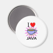 I Love Java Magneet (Voorkant / Achterkant)