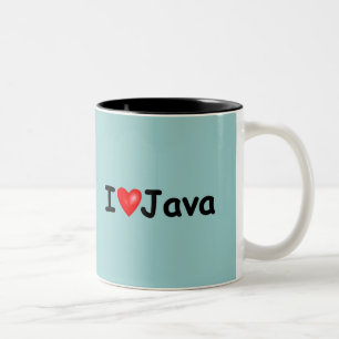 I Love Java Tweekleurige Koffiemok