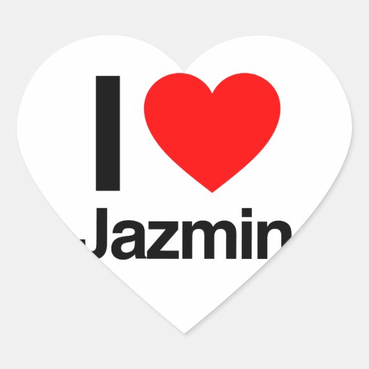 i love jazmin hart sticker (Voorkant)