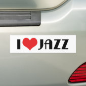 I Love Jazz Bumpersticker (Op auto)