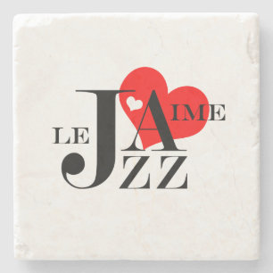 I Love Jazz - French Jazz Lover Stenen Onderzetter