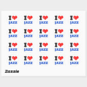 I Love Jazz Ronde Sticker (Vel)
