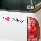 I Love Jeffrey Bumpersticker (Op Truck)