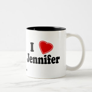 I Love Jennifer Tweekleurige Koffiemok