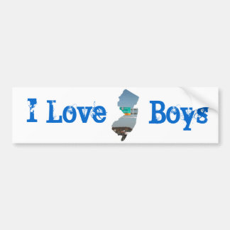 I Love jersey Bumpersticker