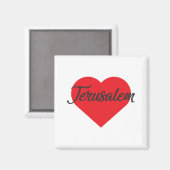 I Love Jerusalem Magneet (Voorkant / Achterkant)