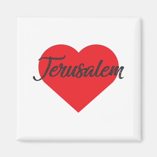 I Love Jerusalem Magneet (Voorkant)