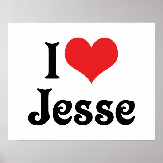 I Love Jesse Poster (Voorkant)