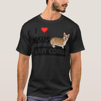 I Love Jesus and My Corgi Christian Pet Parents We T-shirt
