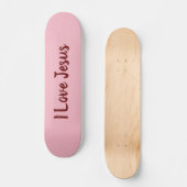 I Love Jesus Athletic Skateboard (Recto)