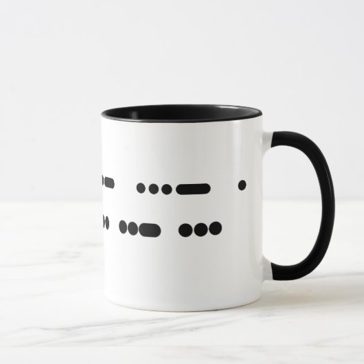 I Love Jesus in Morse Code Mok (Rechts)