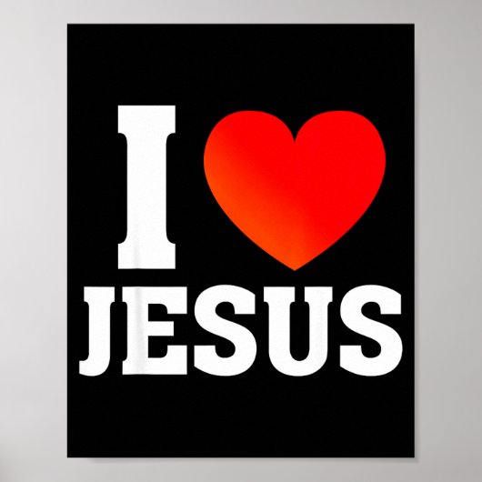 I Love Jesus Poster (Voorkant)