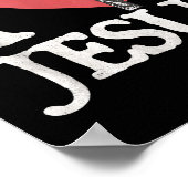 I Love Jesus Retro Christian Religious For Men Wom Poster (Hoek)