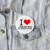 I Love Jesus Ronde Button 7,6 Cm (In situ)