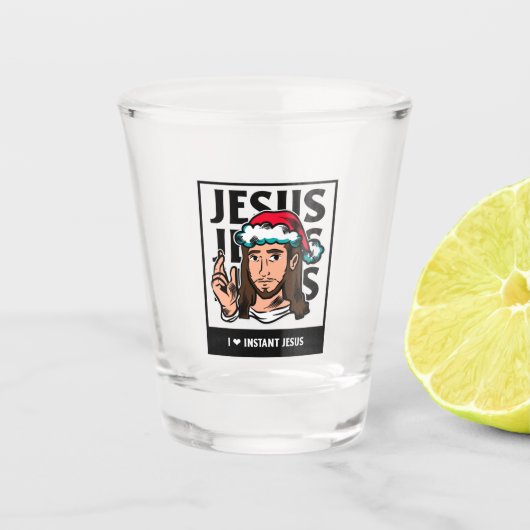 I LOVE JESUS SHOT GLAS (Voorkant)
