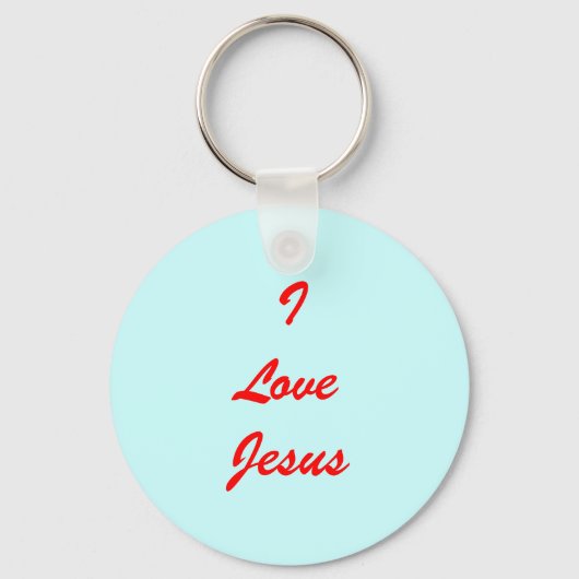I Love Jesus Sleutelhanger (Voorkant)
