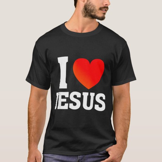 I Love Jesus  T-shirt (Voorkant)