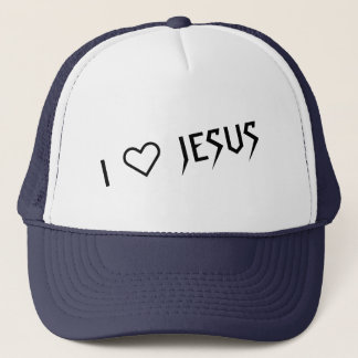 "I LOVE JESUS" TRUCKER HAT BY 303TATTOO PET