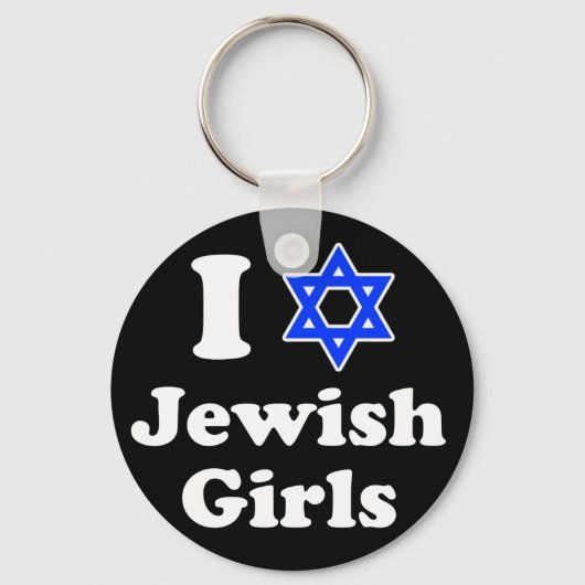 I Love Jewish Girls Sleutelhanger (Voorkant)