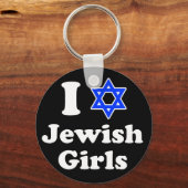 I Love Jewish Girls Sleutelhanger (Voorkant)