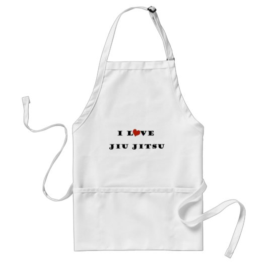 I Love Jiu Jitsu.png Standaard Schort (Voorkant)