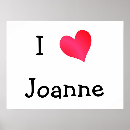 I Love Joanne Poster (Voorkant)