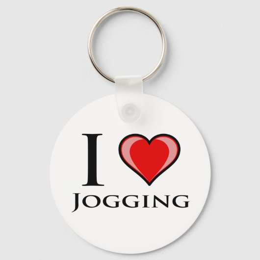 I Love Jogging Sleutelhanger (Voorkant)