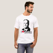 I Love John McCain T-shirt / I Heart John McCain T (Voorkant volledig)