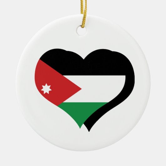 I Love Jordan Flag Ornament (Voorkant)