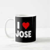 I Love Jose - Heart Koffiemok (Links)