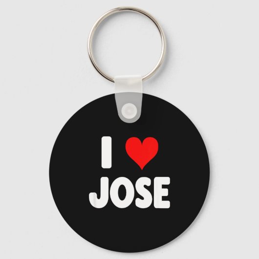 I Love Jose - Heart Sleutelhanger (Voorkant)