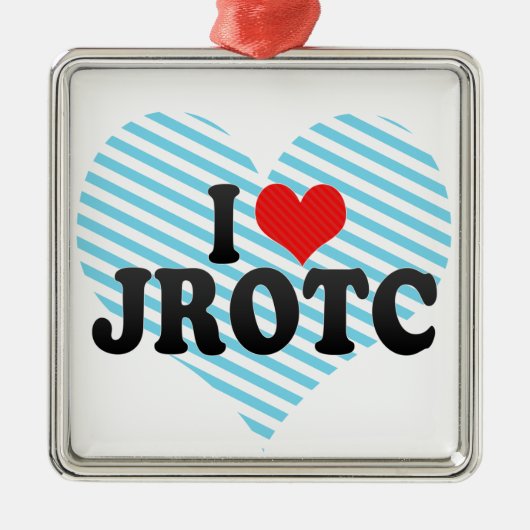 I Love JROTC Metalen Ornament (Voorkant)