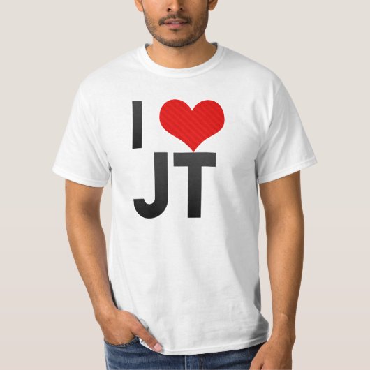 I Love JT T-shirt (Voorkant)